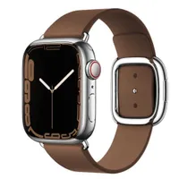 Titta på Bands Modern Buckle Strap For Apple Watch Band 45mm 41mmm 44mm/40mm 42/38mm Correa Leather Armband IWatch Series 8 5 4 3 6 SE 7 Strap T221219