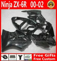 ZX636のABSフェアリングボディキットkawasaki ninja zx6r 0002 zx6r 2000 2001 2002 zx 6r 636オートバイフェアリングセットオールブラック7ギフト7525690