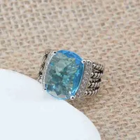 Pierścienie Pierścień Pierścień projektant Vintage Diamond Womens Classic Designers CZ Biżuter