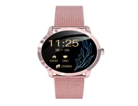 Q8L OLED Bluetooth Smart Watch roestvrij staal waterdicht draagbaar apparaat smartwatch polsWatch Men Women Fitness Tracker6271108