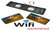 Carsanbo 720p HD EU SAMACH Płyta rejestracyjna tablica rejestracyjna Kamera ramki z funkcją Wi -Fi dostępnym na frontowym widoku i montażu wstecznym7034911