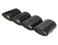 1 PCS AK Dicas de tubo de exaust￣o de fibra de carbono Fit para BMW F87 M2 F80 M3 F82 F83 M4 ajuste direto ou pubes de cauda do silenciador universal1765512