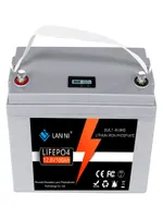LIFEPO4 Battery 12V100AH ​​a une affichage BMS intégré qui est utilisé pour le chariot de golf en chariot élévateur Camping Outdoor Camping et HO5265315
