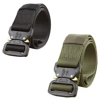 Cinturón táctico Hombres Ejército militar Equipo de metal Hebilla de metal Cinturas de nylon Soldado Combate Combate de servicio pesado Molle Survival Wistand241s