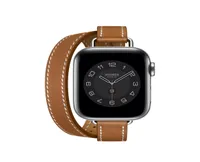 Attelage Double Tour Smart Straps For Apple Watch band 41mm 45mm 40mm 44mm 42mm 38mm Genuine Leather watchband bracelet iWatch Ser1900120