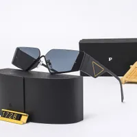 Top Designers Lunettes de soleil mode Polarise Sunglass Men Femmes Luxury Half-Frame Design carr￩ UV Verre de soleil r￩sistant Casual With Box Gift Tr￨s beau