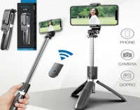 L02 Selfie Stick phone holder Monopod Bluetooth Tripod Foldable with Wireless Remote Shutter for Smartphone with Retail Box MQ106807186