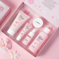 Face Skin Care Set Cleanser Sakura Essence Cream Moisturizing Toner Eye Cream Face Serum Eye Skin Care 5pcs set