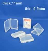 TF Micro SD XD CF CARD CASE White Box Slim Plastic Transparent Standard Standard Uchwyt MS Storage Case5584521