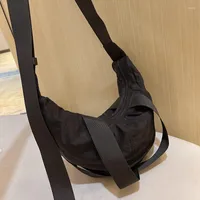 حقائب المساء Bkqu تصميم بسيطة حقيبة رسول للسيدات السيدات نايلون الأوبوس الكتف خمر الفتيات الفتيات محفظة القماش حقائب اليد