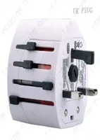 Universal International Worldwide Worldwide Travel Plug Adapter 2 USB Port Au US UK EU DE Convertor Todos en un 20pcs White BLA8742868