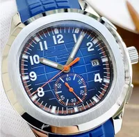Мужские часы автоматические механические часы 40 -мм водонепроницаемые бизнес -резиновые ремни.