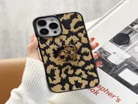 Luxurys Designers Hand Ring Holder Caxe T￩l￩phone pour iPhone 13 Pro Broider Style Tissu avec marque Animal Dermatoglyph 12 Promax 11 X7189797