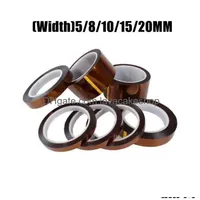 Haftb￤nder 5 mm 8 mm 10 mm 15 mm 20 mm 20 mm hitzebest￤ndiges Band Hochtemperatur Golden Finger PCB Sublimation Gipswiderstand 260c30mi DHK7N