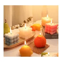 Candles Small Bubble Square Candle Soy Wax Aromatherapy Relax Birthday Gift 1 Inventory Wholesale Drop Delivery Home Garden Dhzyj