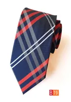 Män klassisk silke slips stripe pläd mängar affärsdesigner halskor skinny brudgummar slips för bröllopsfest kostym skjorta slitor7818651
