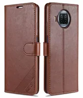 Nostaglic Luxury Flip Wallet Original Cute Slim Cover Clip Leather Case f￶r Xiaomi Redmi Note 9 Pro 5G Mi 10T Lite9365183