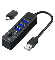 8 I 1 USB HUB Multi USBS Splitter med typ C OTG -adapter SD TF -kortl￤sare f￶r PC Laptop Computer 2pcslot3893333