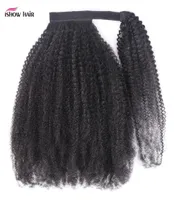 ISHOW 828 pouce du corps Extensions de cheveux humains Tourne Pony Tail Yaki Afro Afro Kinky Curly JC Pony pour femmes Couleur naturelle 2229992