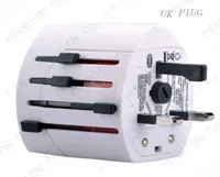 Universal International Worldwide Worldwide Travel Plug Adapter 2 USB Port Au US UK EU DE Convertor Todo en un 20pcs White Bla3089096