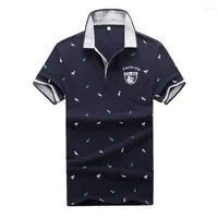 Herren Polos Woodvoice Shirt M￤nner 85% Baumwolle Sommer Kurz￤rmler Poloshirts M￤nnliche Mode-Hirschpunkte Print Camisa Tops T-Shirts