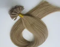 100g 100 strands Pre Bonded Nail U Tip Hair Extensions 18 20 22 24Inch 12ライトゴールデンブラウンブラジルインディアンレミーヒューマーヘア8846366