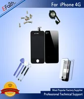 For iPhone 4G Full Complete Black LCD Touch Panels Screen Front Display Digitizer Glass Screen Assembly With Accessories dh7066456
