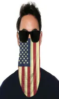Flag American Flag Balaclava Half Face Masks Outdoor Cycling Bandanas Écharpe Bandeau Scharpes Face protecteur lavable Mask2PCS Carbon 4557085