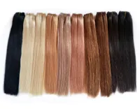 Dhgate ludzkie włosy wiązki skóry wyrównane dziewicze włosy w całości brazylijskie indyjskie peruwiańskie peruwiańskie proste włosy 20 kolorów2849595