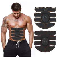 Ny EMS Abdominal muskel￶vare Trainer smart abs Stimulator Fitness Gym ABS Stickers Pad Body Loss Slimming Massager Unisex2920