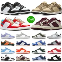 Panda running shoes men women low UNC Grey Fog Medium Olive Syracuse Green Apple Chicago Sail mens trainers outdoor sneakers