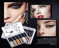 Blush 6 PCS Colors Metallic Glitter Glow Eyeshadow Comestics Lip Gloss Dast Liquid Eye Shadow Box of Diamond6034980