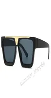 Gafas de sol de dise￱ador de lujo millonarios Gafas de playa de verano dise￱o de rect￡ngulo de marco completo para hombre mujer 8 opcional H8478665