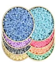 10000pcs 2 mm Crème Color Seed Cezch Verre Perles Accessoires pour bijoux DIY MADE ROUND CHARM SPACER LOBE BEADS BRACELET COLLAC5875030