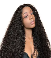 Kinky Curly Lace Front Wig Brazilian Virgin Human Hair Full Lace Wigs for Women Natural Color3649454