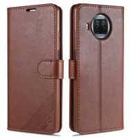 Nostaglic Luxury Flip Wallet Original Cute Slim Cover Clip Leather Case f￶r Xiaomi Redmi Note 9 Pro 5G Mi 10T Lite1044719