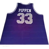 Custom Scottie Pippen Basketball Jersey Throwback Arkansas Div II Retro Size S-4XL
