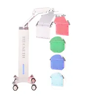2023 PDT LED Red Light Therapy Skin Rejuvention /Tightening Beauty Facial Machine With Face Steam Hot and Cold Nano Spray Facial Mask For Back Acne Anti-Aging