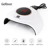 Gelfavor Nail Drying Lamp For Manicure 36W UV LED Dryers Gel Polish Auto Sensor USB Cable Machine269y
