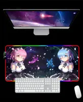 RGB 3D Sexy Girl Mat Polso Rest Mouse Pad Otaku Regalo di compleanno Gamer Gamer Rem Re Zero LJ2010318770793