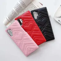 Leather Love Heart Phone Cases for Samsung Gaxlay S8 S9 Plus S10 S10e S20 Ultra Note 8 9 10 20 Fashion Luxury Designer Cover 5962238