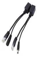 2PCSlot Blackwhite Couleur Ethernet PoE Adaptateur Cable C￢ble Poe Splitter de commutateur Poe Splitter Poe C￢ble RJ45 Injecteur Splitter1134133