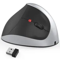 Retail de barco rápido X10 Wireless 24G 2400dpi Ergonomic Optical Gaming Vertical Mouse para portátil PC2014822