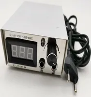 1pc Professional Silver L Color Liquid Screen Tattoo Power Supply med din Country Plug9314774