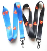 Новое прибытие 60 шт. Superman Neck Lanyard для MP34 Сотовой телефон DS Lite Iron Buckle Key Chain 2385223