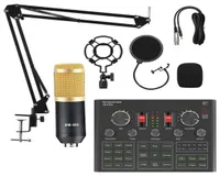 Sound Cards Condenser Microphone Set With V9X PRO Live Card For Computer Karaoke Studio Recording Smartphone8758752