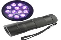 DHL395400NM Ultra Violet UV Light Mini Portable 12 LED UV zaklamp Scorpion Detector Finder Black Lightuv125087348