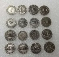 Lot Antik Yunan Paraları Başına 16 adet Gümüş Kaplama Metal El Sanatları Özel Hediyeler
