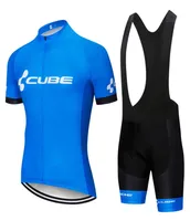 UCI 2020 Pro TEAM CUBE Cycling Jersey set Menwomen Summer breathable bicycle clothing MTB bike jersey bib shorts kit Ropa Ciclism8915904