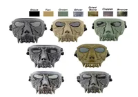 Tactical Airsoft Skull Mask Corps Corps de protection extérieure équipement Airsoft Shooting Face Face NO031104730704